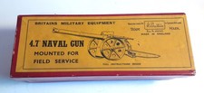 VINTAGE BRITAINS MILITARY EQUIPMENT No 1264 - 4.7" NAVAL GUN - BOXED