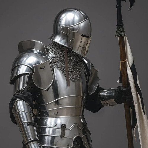 Barbuta knight armor - knight, set