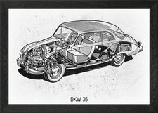 DKW 36 Framed Wall Art Poster