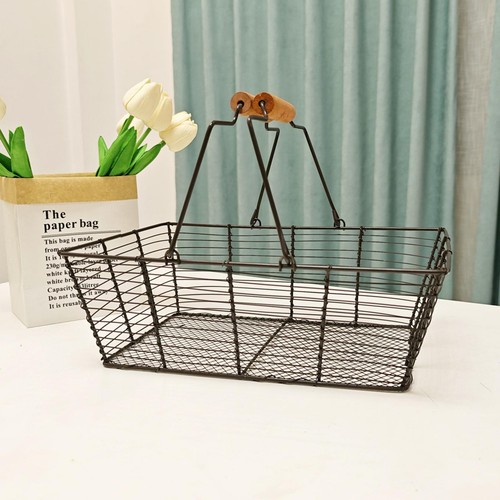 Iron wire fruit basket bowl - fruit,