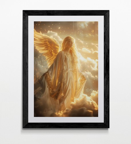 Angel framed canvas picture - framed,