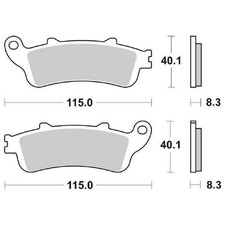 PAIR OF BRAKE PADS 156HF 156