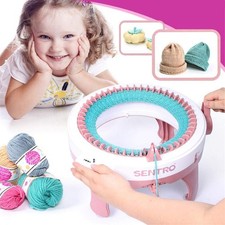 48 Needle Sentro DIY Knitting Machine Round Hand Weaving Loom Kids Gift Boxed