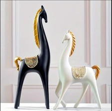 Black & White Couple Horse