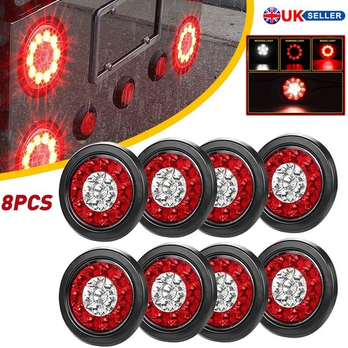 Round led tail - 8x,