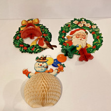 3 x Vintage 1950s Christmas