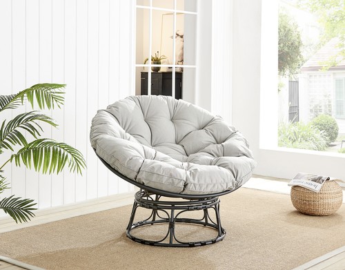 Moon chair grey black - moon,