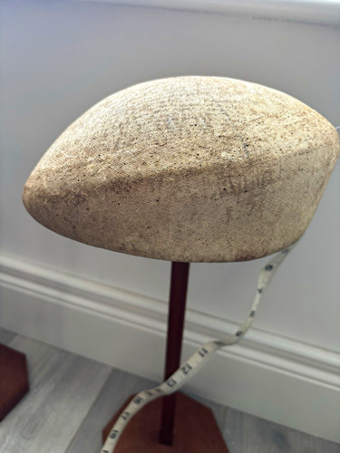 Vintage hat form block for - ,