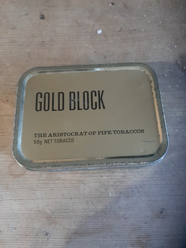 Gold block pipe tobacco empty - block,