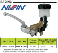 44MCB19N0 FRONT RADIAL BRAKE PUMP NISSIN 19 x 21 GOLD KAWASAKI KX 250 F