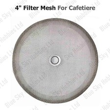 4" Filter Replacement Steel Mesh for French Press Cafetiere Coffee Maker - UK!
