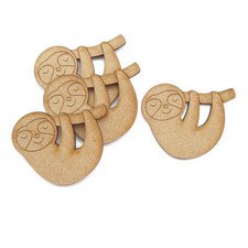 Sloth MDF Craft Shapes Animals