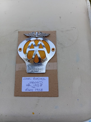 Vintage car badge - vintage,