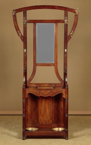 Antique art nouveau oak - art,