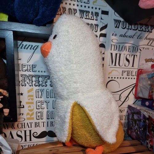 Banana duck plush soft toy - duck,