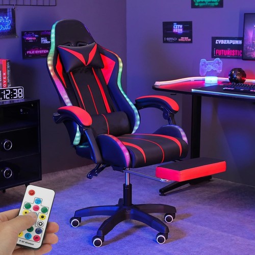 Gaming chair with - with, led