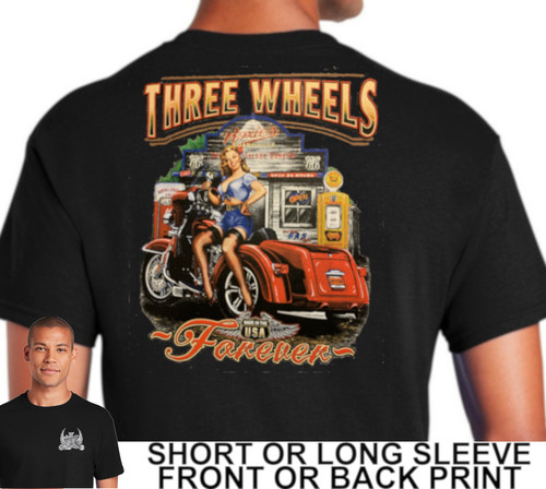 Biker three wheels - three, forever