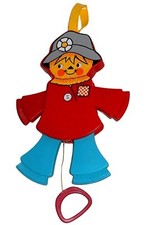 Fisher Price Cot-toys #423 JUMPING JACK SCARECROW Working Vintage 1978