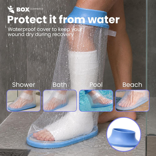 Waterproof leg cast cover - leg,