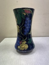 Royal Stanley Blue Grapes Vase ceramic 