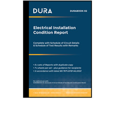 Electrical Condition Report Book complete with Schedules and Remarks