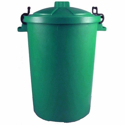 Green 80l plastic dustbin - 80l,