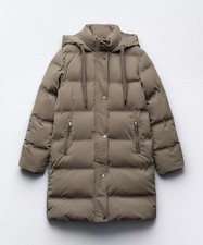 ZARA HOODED PUFFER ANORAK WITH