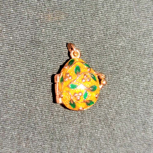 Faberge egg shaped - egg, charm