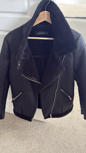 Black faux leather - leather, zara