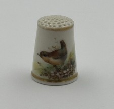 Probable Royal Worcester The Thimble Society C 1880 Wren Thimble.