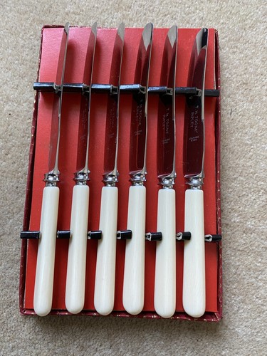 Superb vintage set faux bone - 6,