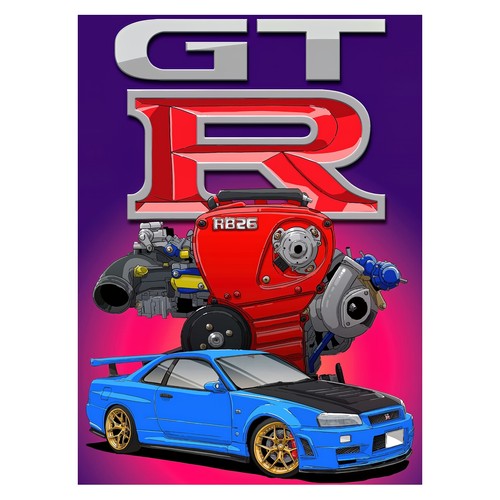 Rb26 engine poster - rb26, |