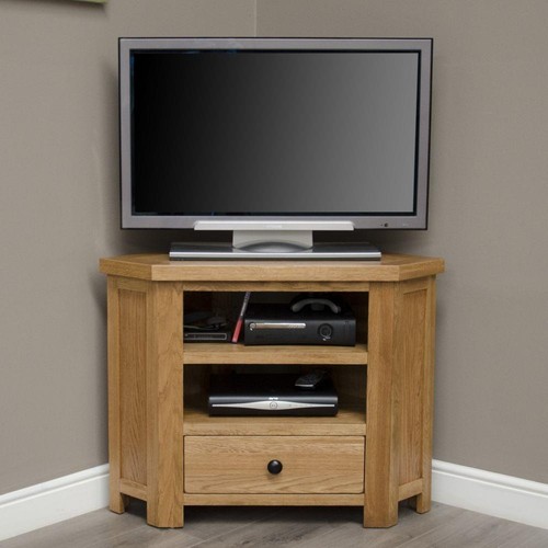 Solid oak corner television - solid,