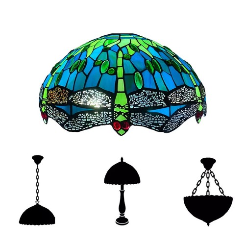 Green dragonfly tiffany - dragonfly,