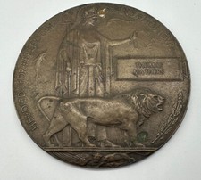 First World War Death Plaque