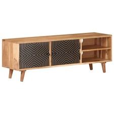 Solid Acacia Wood TV Cabinet