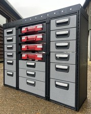 VAN RACKING SHELVING SHELVES DRAWERS DRAWS CASE H MODUL TEVO BOTT SORTIMO + VAT