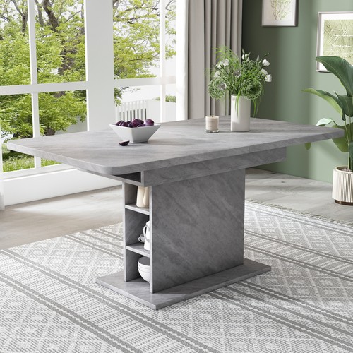 Iron extendable dining table - iron,