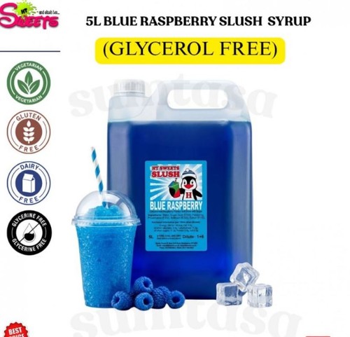 Blue raspberry slush puppie - blue,