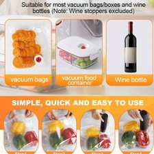 Handheld Vacuum Sealer for Efficient Food Storage and Sous Vide Cooking