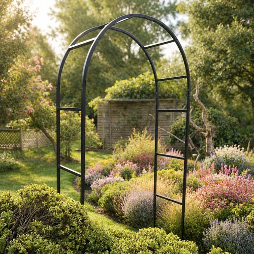 Metal garden arch - metal, plant
