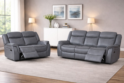 Grey high grade leather - high,