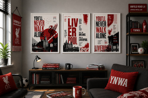 Liverpool set 3 prints - fc,