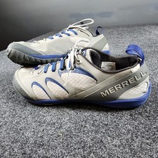 Merrell True Glove Barefoot Running Shoes Men's 11.5 Gray Blue Performance