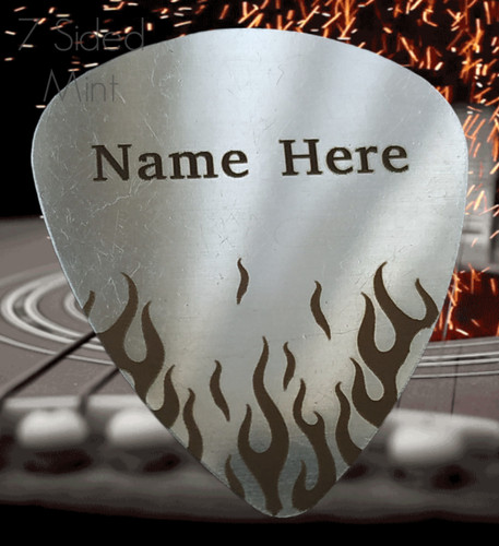 Personalised metal guitar - personalised,