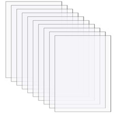 10 Pcs Clear Acrylic Sheets