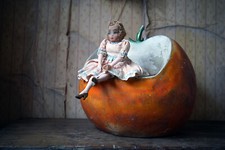 Antique Early 20thc French Boudoir Doll c.1920-30