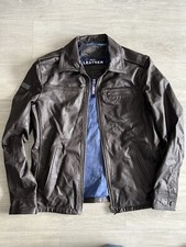 Superdry | HERO BENJAMIN | Leather Jacket Dark Brown Large Excellent Condition