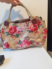 Cath kidston pvc cotton floral tote shoulder bag 
