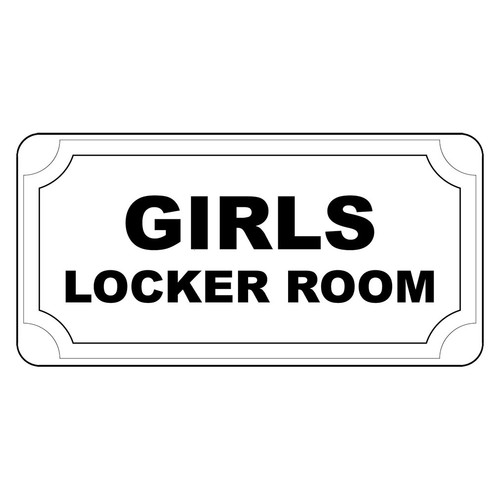 Girls locker room black retro - girls,